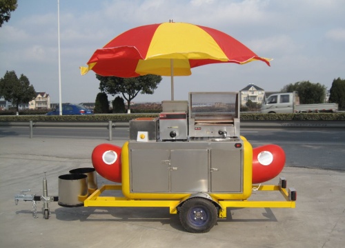 mobile hot dog cart with grill for sale